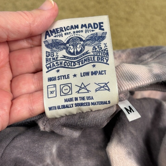 Jungmaven Women ShortSleeve Hemp Sweatshirt Sz M Tie Dye Organic Sustainable USA - Picture 4 of 7